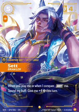 Sett, Brawler VEN-SP4 Showcase Near Mint Englisch Foil