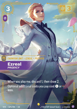 Ezreal, Prodigy VEN-SP5 Showcase Boosterfrisch Englisch Foil