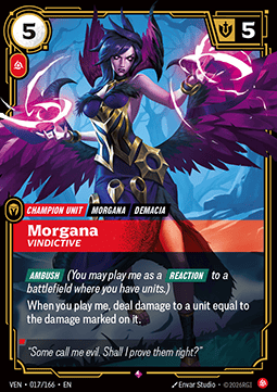 Morgana, Vindictive (V.1) VEN-017 Rare Near Mint Englisch Foil