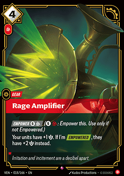 Rage Amplifier VEN-018 Rare Near Mint Englisch Foil