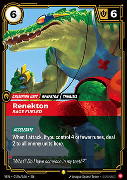Renekton, Rage Fueled VEN-019a Showcase Boosterfrisch Englisch Foil