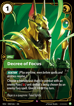 Decree of Focus VEN-040 Rare Near Mint Englisch Foil