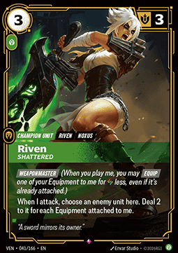 Riven, Shattered (V.1) VEN-041 Rare Near Mint Englisch Foil