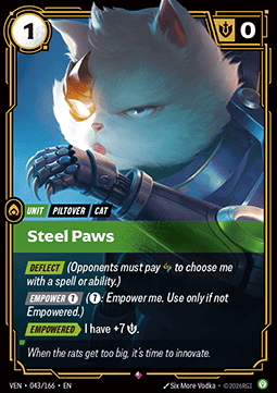 Steel Paws VEN-043 Rare Near Mint Englisch Foil