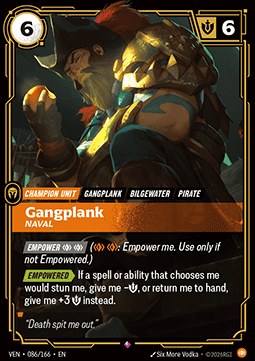 Gangplank, Naval (V.1) VEN-086 Rare Near Mint Englisch Foil