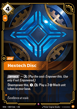 Hextech Disc VEN-087 Rare Near Mint Englisch Foil