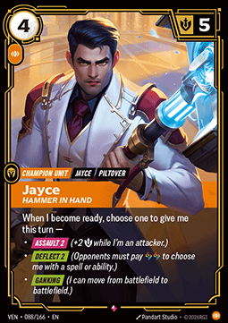 Jayce, Hammer in Hand (V.1) VEN-088 Rare Excellent Englisch Foil