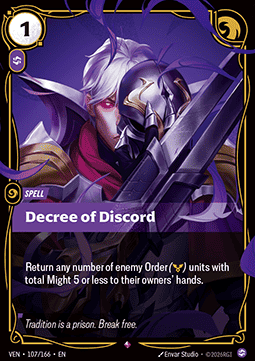 Decree of Discord VEN-107 Rare Excellent Englisch Foil