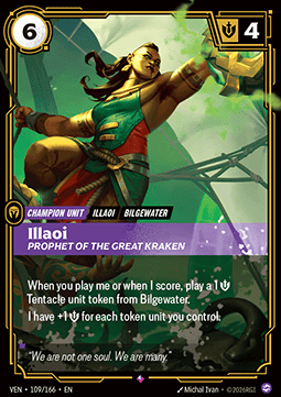 Illaoi, Prophet of the Great Kraken (V.1) VEN-109 Rare Near Mint Englisch Foil