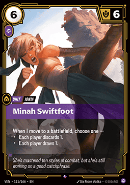 Minah Swiftfoot VEN-111 Rare Near Mint Englisch Foil