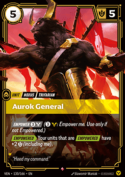 Aurok General VEN-130 Rare NM Englisch Foil