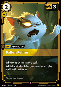 Fallen Feline VEN-132 Rare NM Englisch Foil