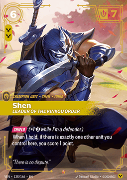 Shen, Leader of the Kinkou Order (V.1) VEN-138 Epic Near Mint Englisch Foil