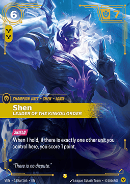 Shen, Leader of the Kinkou Order (V.2) VEN-138a Showcase NM Englisch Foil