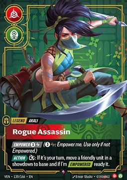 Akali, Rogue Assassin (V.1) VEN-139 Rare Near Mint Englisch Foil