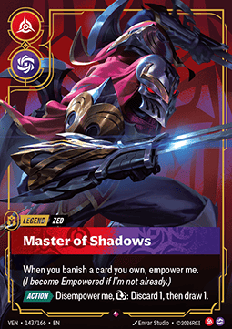 Zed, Master of Shadows (V.1) VEN-143 Rare NM Englisch Foil