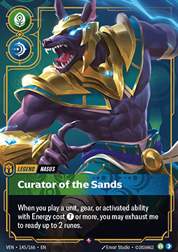 Nasus, Curator of the Sands (V.1) VEN-145 Rare Near Mint Englisch Foil