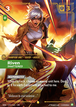 Riven, Shattered (V.2) VEN-171 Showcase Near Mint Englisch Foil