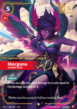 Morgana, Vindictive (V.2) VEN-186 Showcase Near Mint Englisch Foil