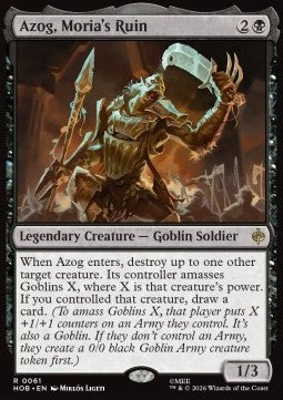 Azog, Moria's Ruin HOB-61 Rare Excellent Englisch Foil