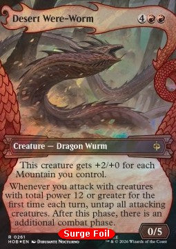 Wüsten-Werwurm XHOB-261 Rare Excellent Deutsch Foil