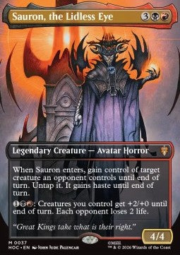 Sauron, das lidlose Auge HOC-37 Mythic Near Mint Deutsch Foil