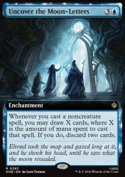 Uncover the Moon-Letters XHOB-293 Rare Near Mint Englisch Foil