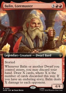 Balin, Loremaster XHOB-301 Rare Excellent Englisch Foil