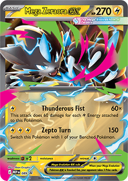 Mega Zeraora ex MEP-089 Promo Near Mint Deutsch