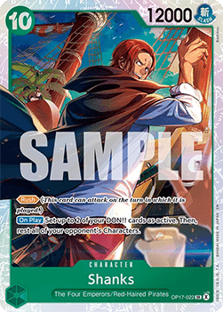 Shanks (OP17-022) (V.1) OP17 Super Rare Near Mint Englisch