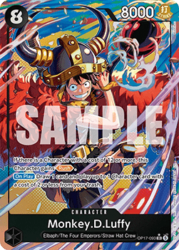 Monkey.D.Luffy (OP17-093) (V.2) OP17 Alternate Art Near Mint Englisch
