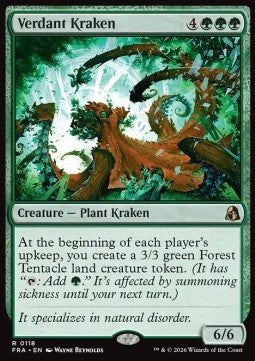 Verdant Kraken FRA-118 Rare Near Mint Deutsch Foil