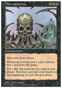 Necropotence 5ED- Rare Light Played Englisch