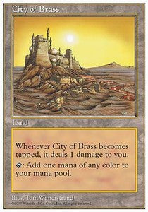 City of Brass 5ED- Rare Played Englisch