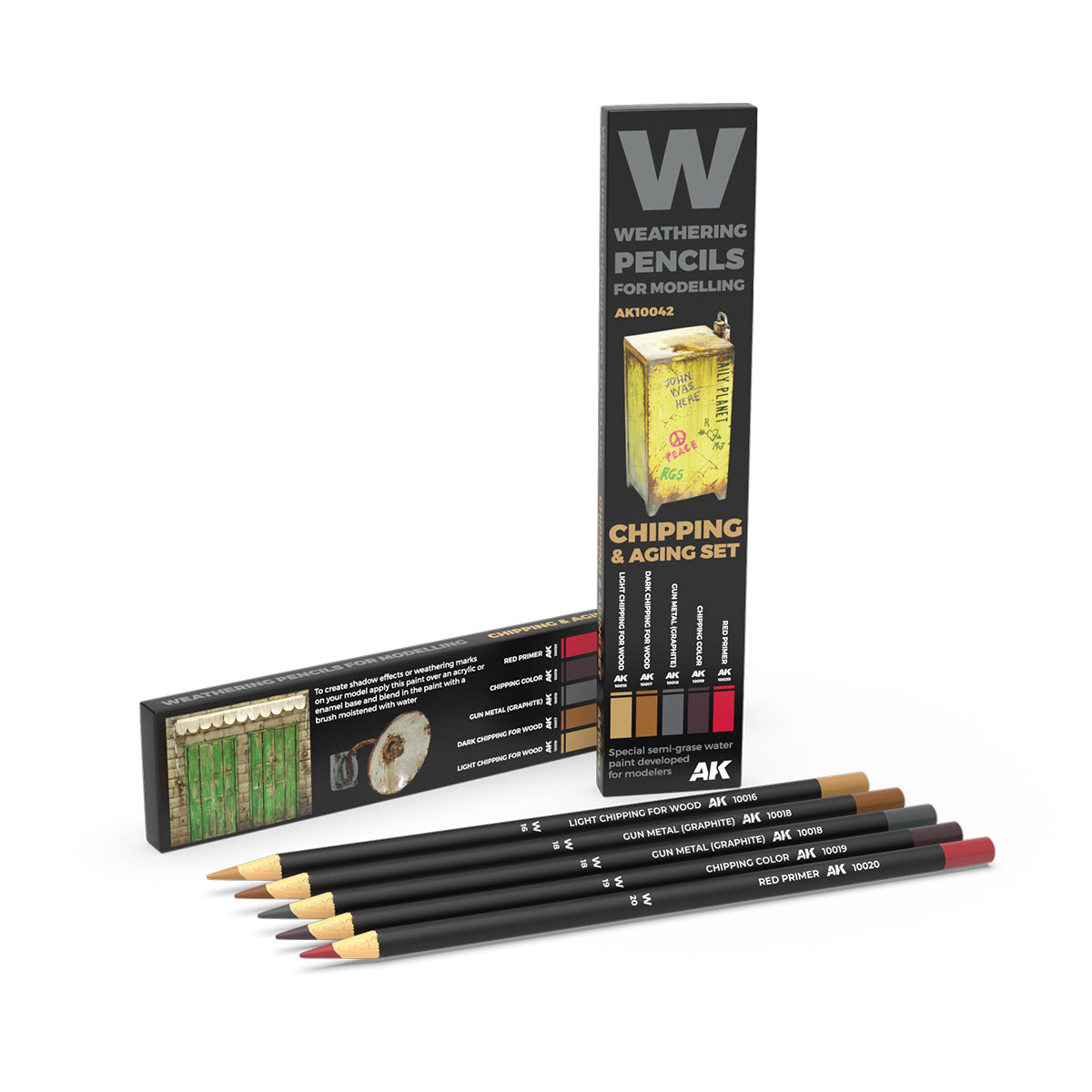 AK Interactive Weathering Pencil Set Chipping