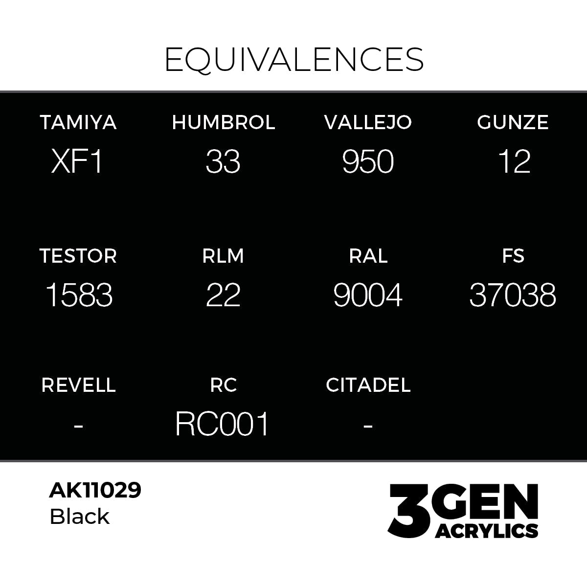 AK Interactive 3GEN Black 17ml