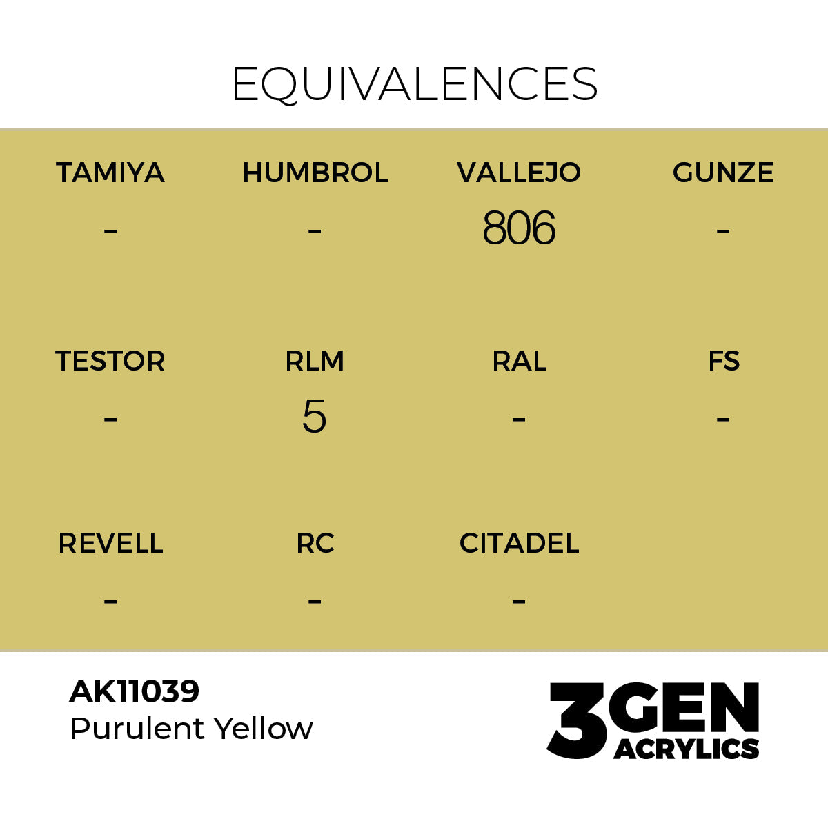 AK Interactive 3GEN Purulent Yellow 17ml