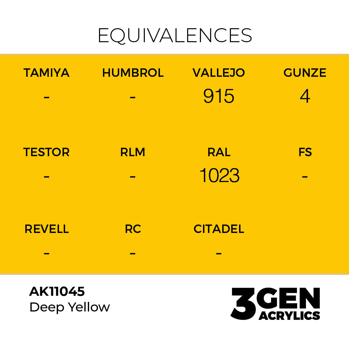 AK Interactive 3GEN Deep Yellow 17ml