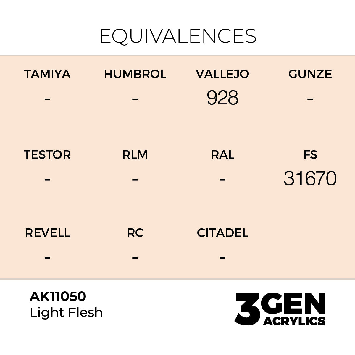 AK Interactive 3GEN Light Flesh 17ml