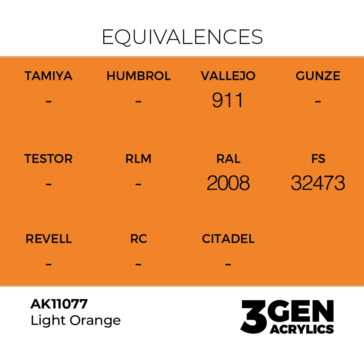 AK Interactive 3GEN Light Orange 17ml