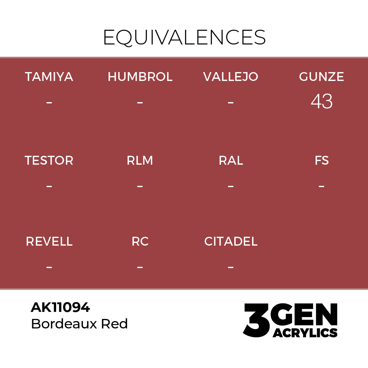 AK Interactive 3GEN Bordeaux Red 17ml