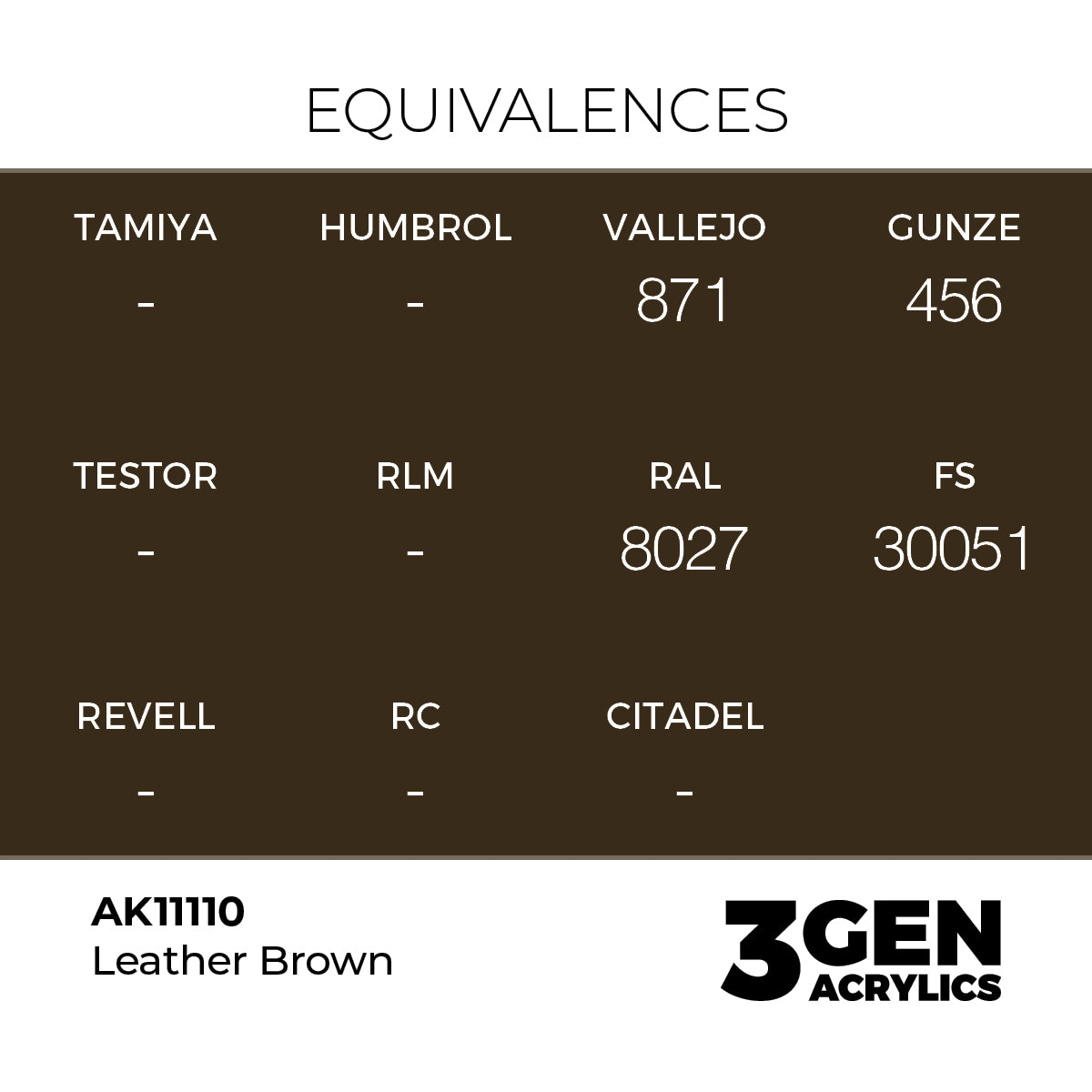 AK Interactive 3GEN Leather Brown 17ml