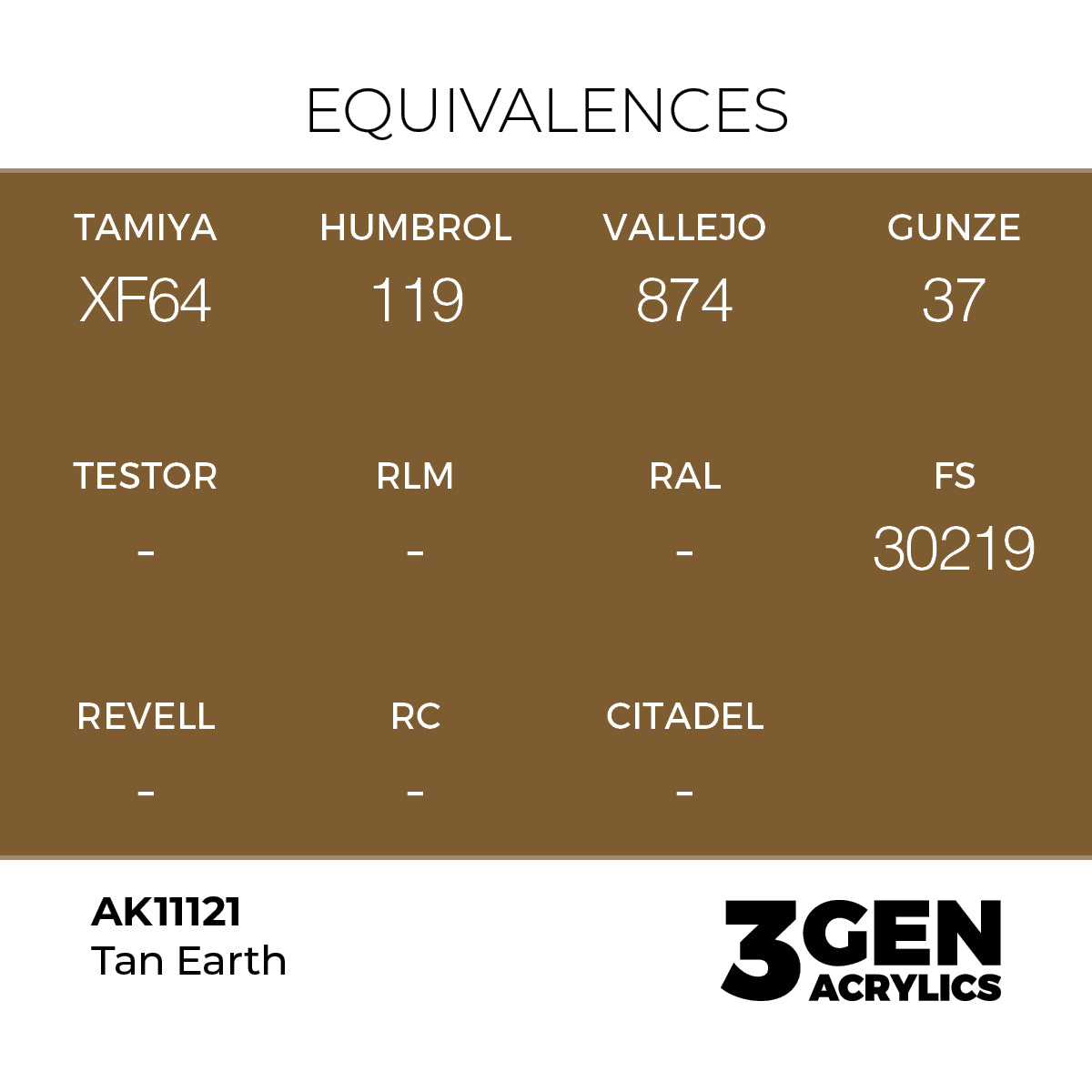 AK Interactive 3GEN Tan Earth 17ml