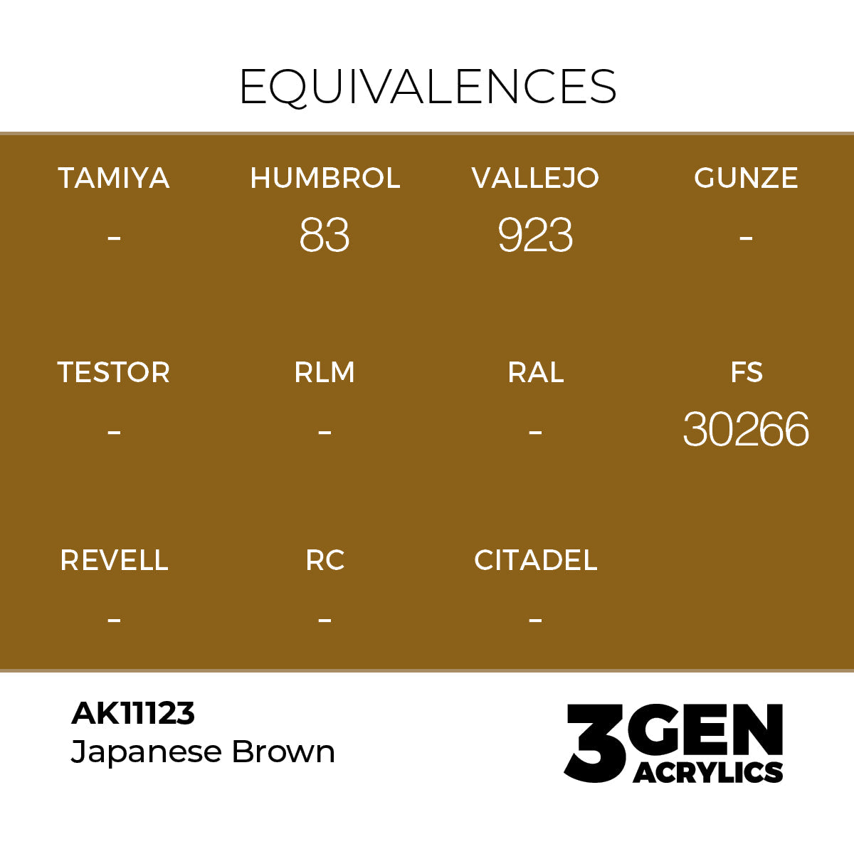 AK Interactive 3GEN Japanese Uniform Brown 17ml