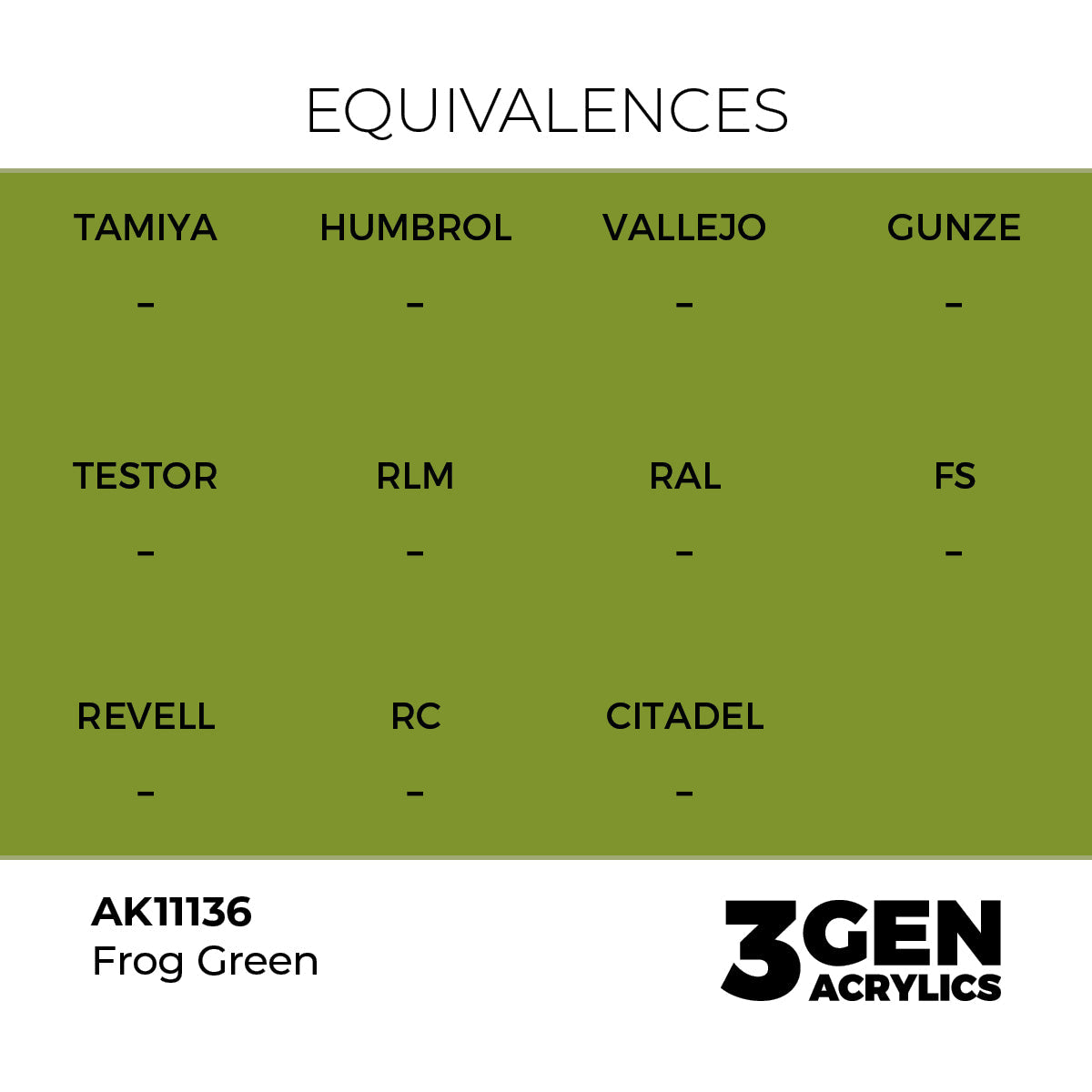 AK Interactive 3GEN Frog Green 17ml
