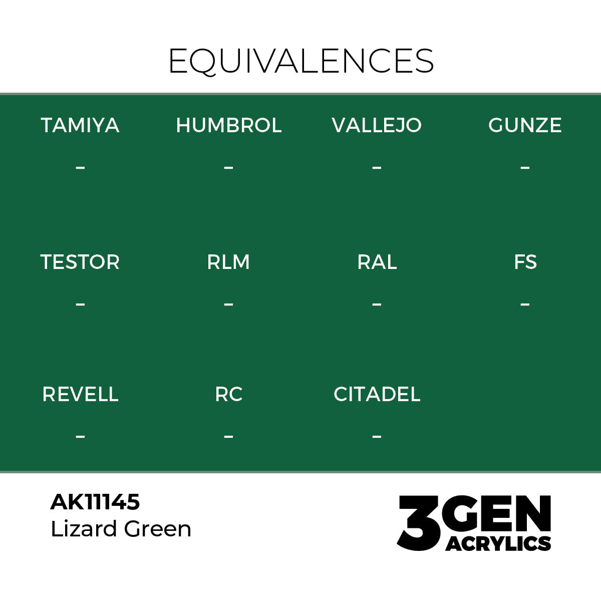 AK Interactive 3GEN Lizard Green 17ml