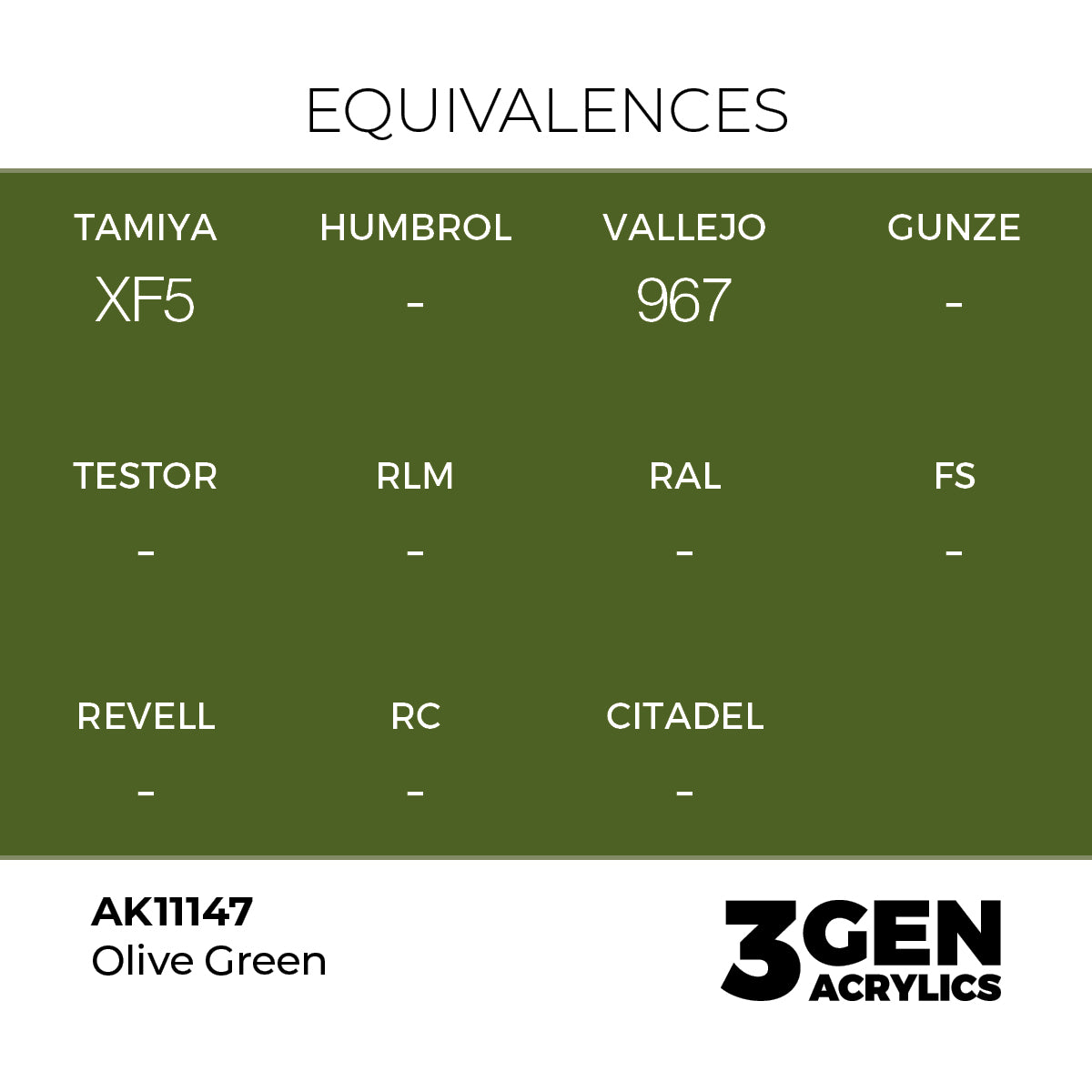 AK Interactive 3GEN Olive Green 17ml