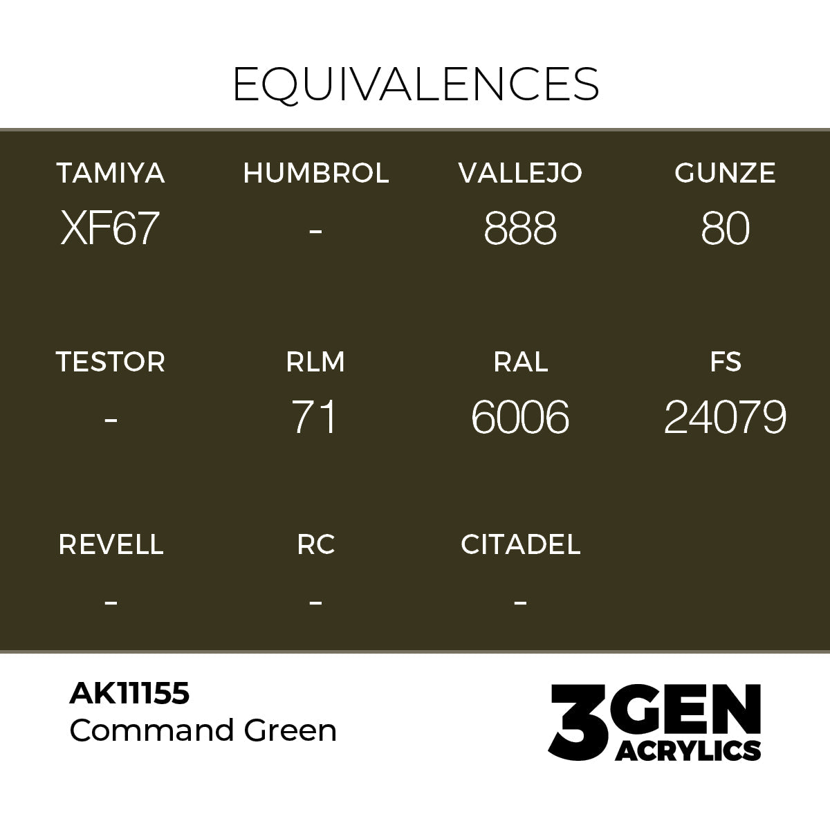 AK Interactive 3GEN Command Green 17ml