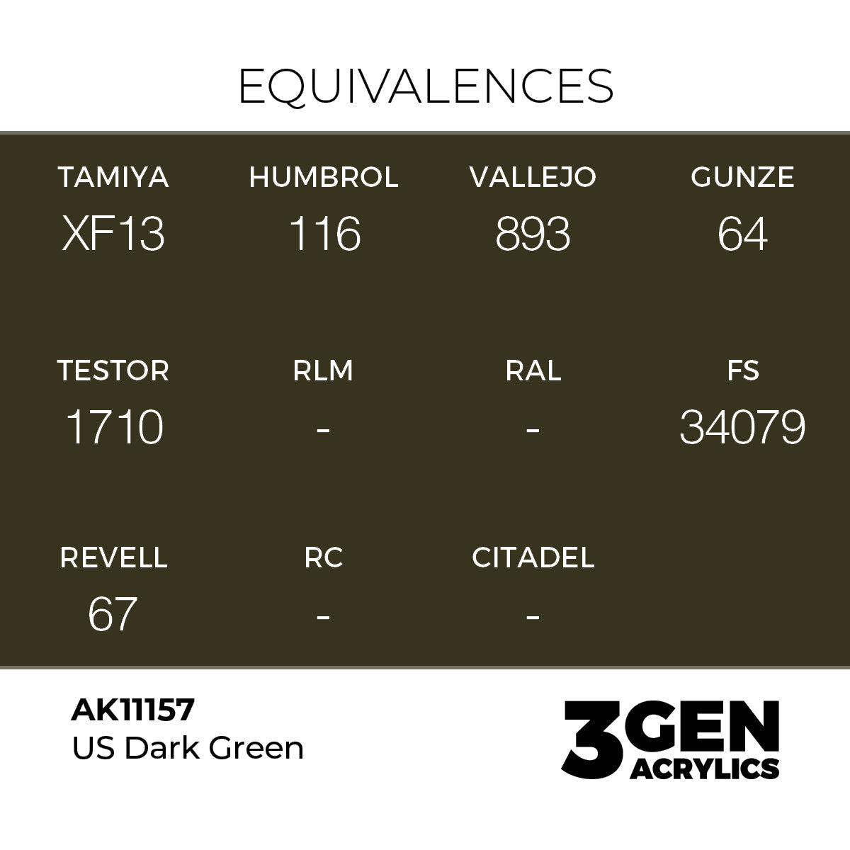 AK Interactive 3GEN US Dark Green 17ml