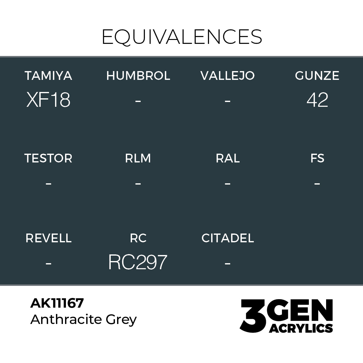 AK Interactive 3GEN Anthracite Grey 17ml